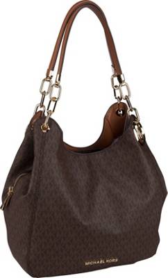 Michael Kors Handtasche Lillie Large Chain Shoulder Tote MK Signature Handtaschen