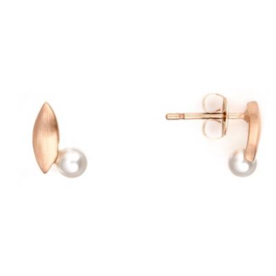 Ohrstecker Navette Rosegold Ohrringe