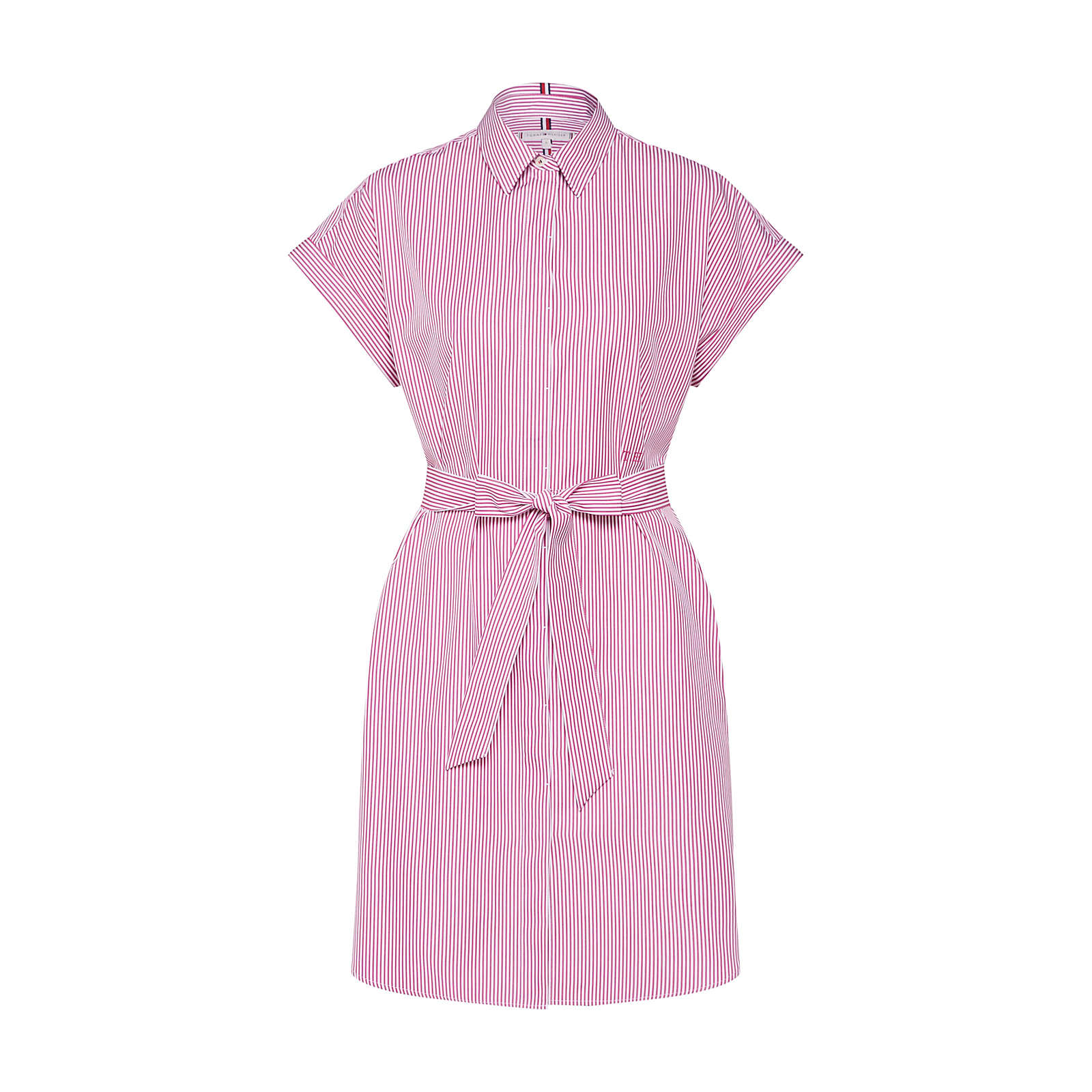 TOMMY HILFIGER Blusenkleid Blusenkleider weiß Damen Gr. 36 TOMMY HILFIGER Blusenkleid Blusenkleider weiß Damen Gr. 36