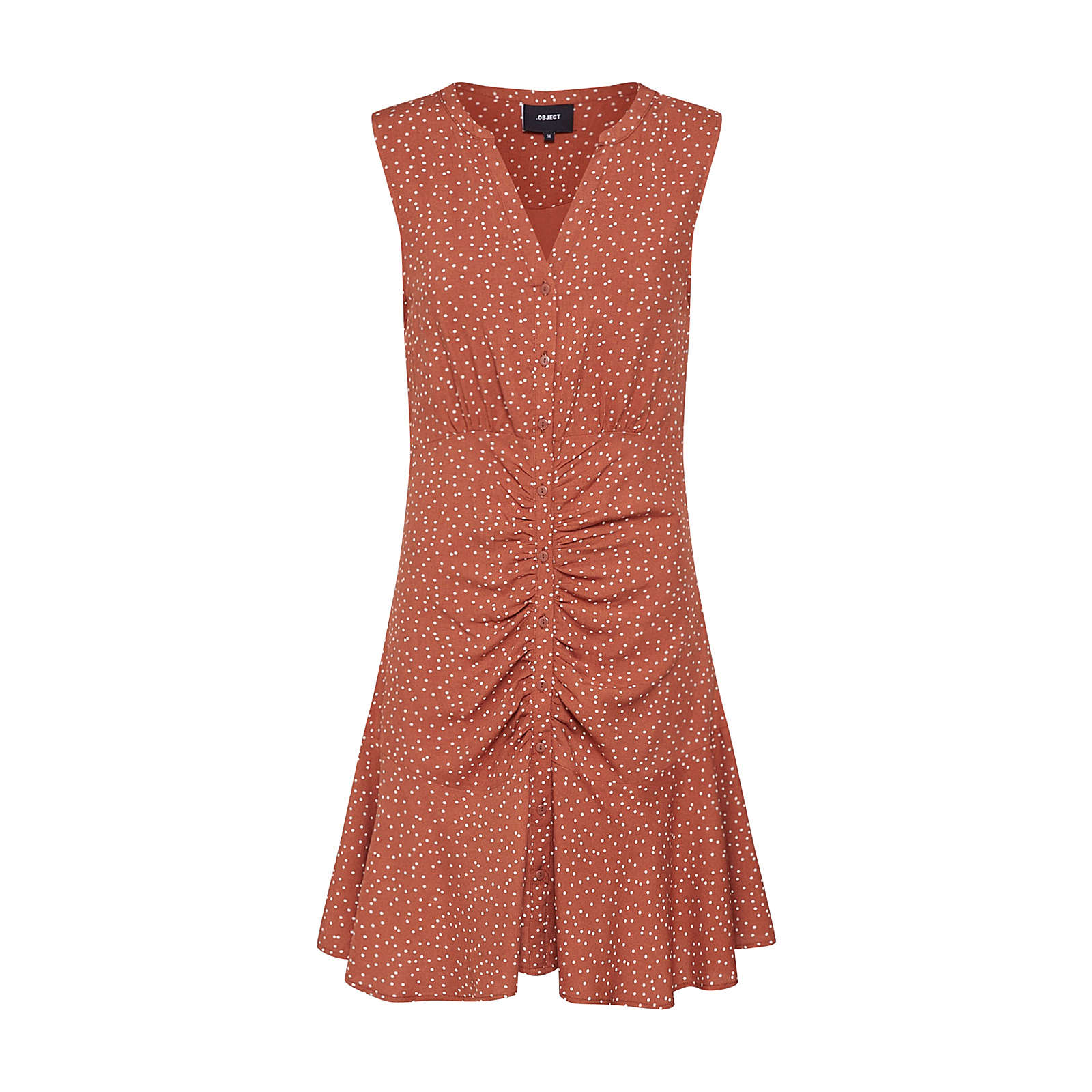 OBJECT Blusenkleid OBJCLARISSA Blusenkleider braun Damen Gr. 36 OBJECT Blusenkleid OBJCLARISSA Blusenkleider braun Damen Gr. 36