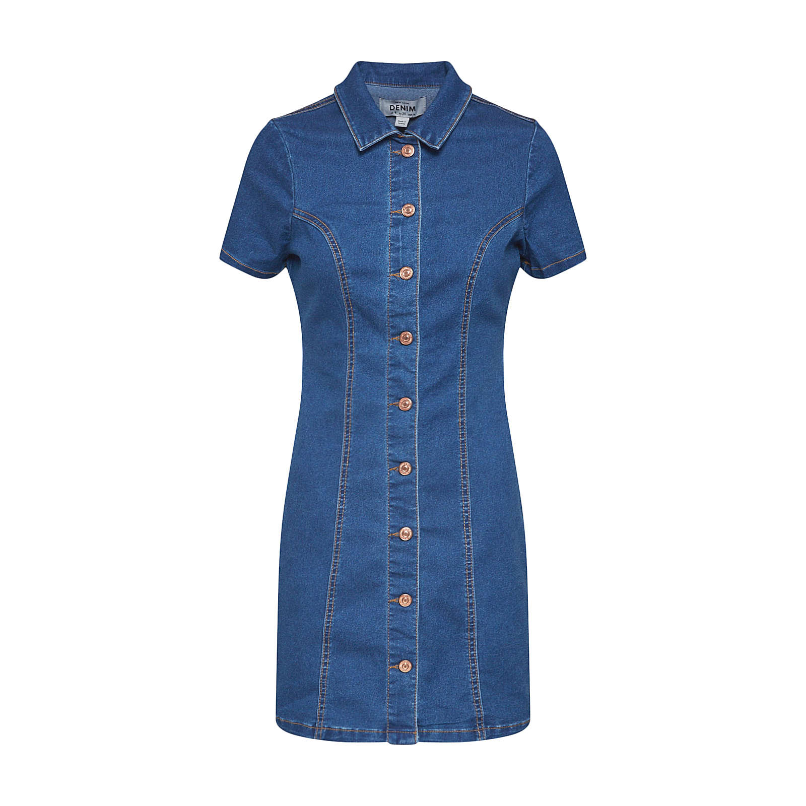 NEW LOOK Sommerkleid Sommerkleider blue denim Damen Gr. 40 NEW LOOK Sommerkleid Sommerkleider blue denim Damen Gr. 40