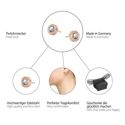 Ohrstecker Colori Roségold Ohrringe 2