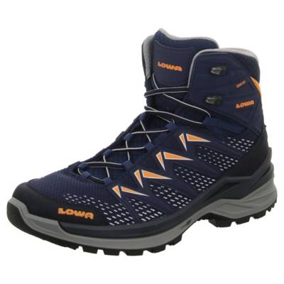 LOWA Herren Stiefel Schuhe Innox pro GTX mid Wanderschuh Elegant Freizeit Synthetikkombination uni Ankle Boots blau
