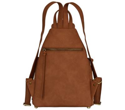 POON Switzerland Leder-Rucksack mit Spezialschutzschicht Tagesrucksäcke 2