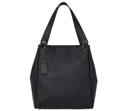 POON Switzerland Lederhand- und Schultertasche mit Spezialschutzschicht Handtaschen