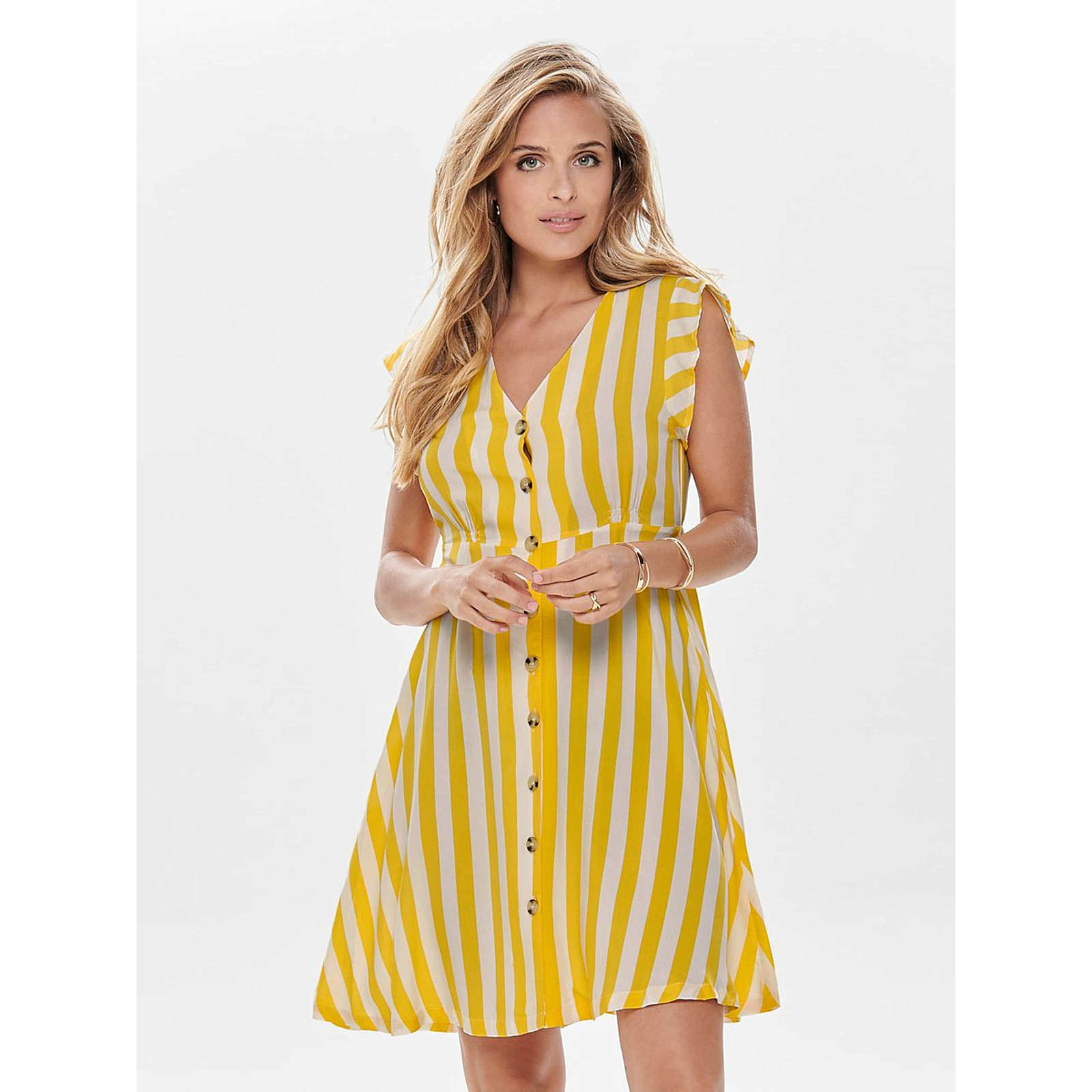 ONLY Blusenkleid Lea Blusenkleider weiß Damen Gr. 38 ONLY Blusenkleid Lea Blusenkleider weiß Damen Gr. 38