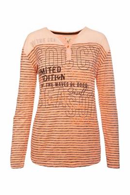 SOCCX Streifenshirt im Materialmix Langarmshirts 2