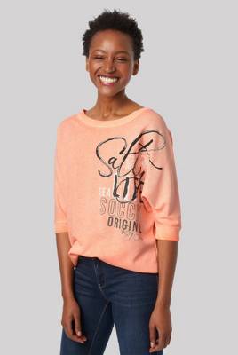 SOCCX Sweatshirt mit kurzen Ärmeln und Artwork Sweatshirts