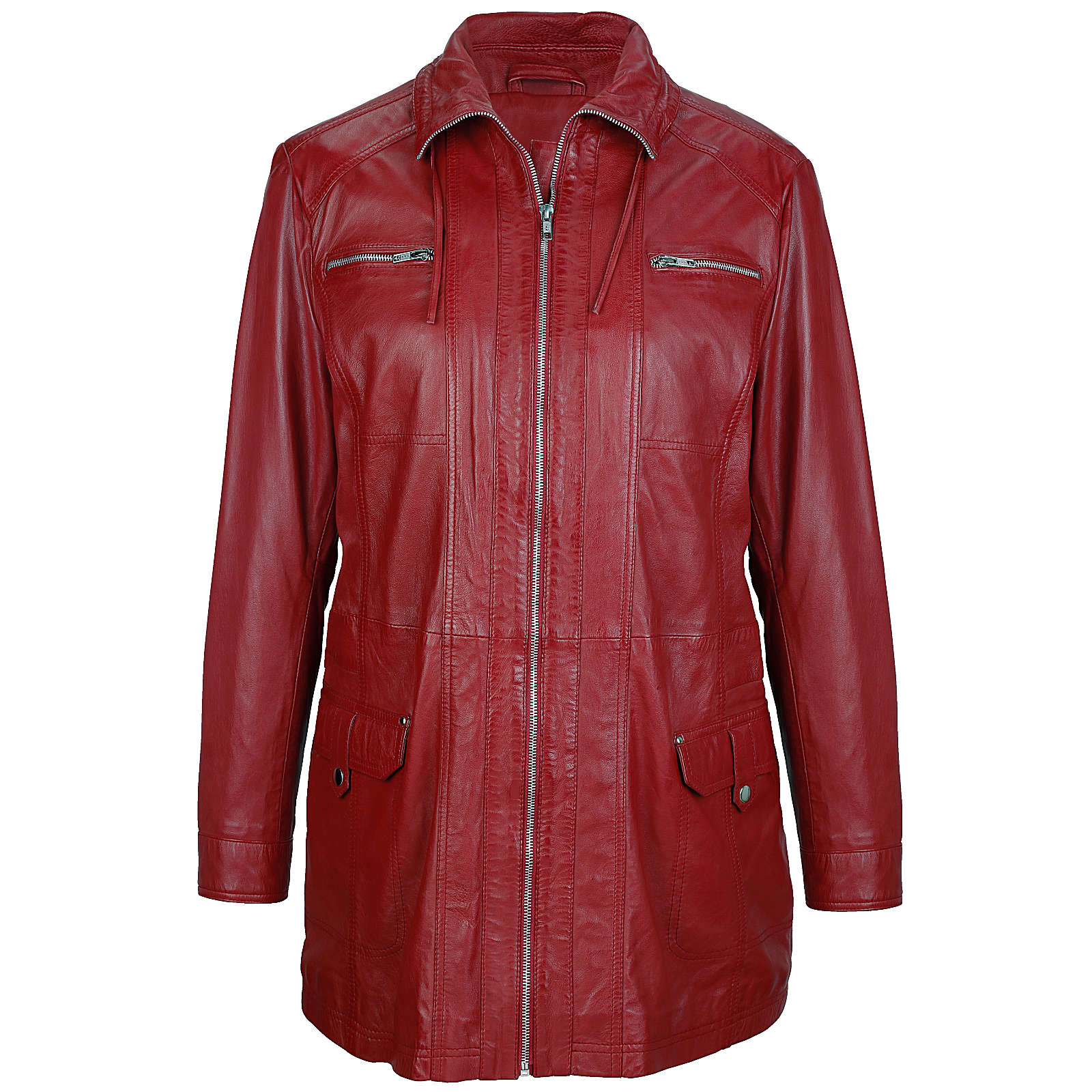 MIAMODA Lederjacke rot Damen Gr. 44 MIAMODA Lederjacke rot Damen Gr. 44