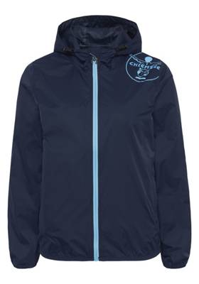 CHIEMSEE Regenjacke mit CHIEMSEE Print an der Schulter Outdoorjacken dunkelblau