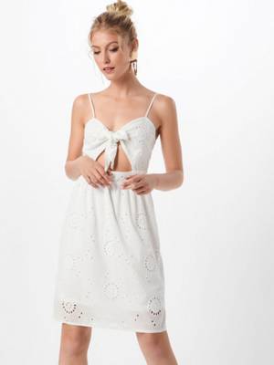 MISSGUIDED sommerkleid tie front broderie Sommerkleider 2