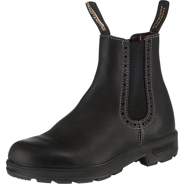1448 Brogued Voltan Black Leather (women's Series) Chelsea Boots