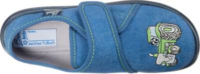 Beck Hausschuhe Traktor Fur Jungen Blau Mirapodo