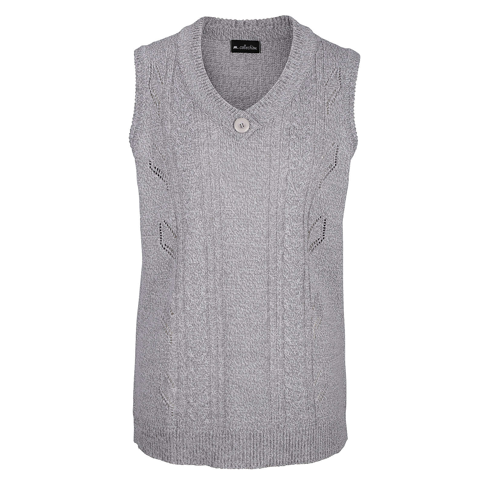 m. collection Pullunder silber Damen Gr. 44 m. collection Pullunder silber Damen Gr. 44