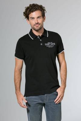 CAMP DAVID Poloshirt aus Jersey mit kleinem Artwork Poloshirts