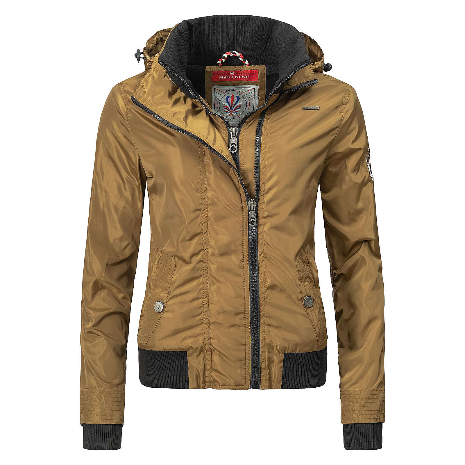 MARIKOO Blousonjacke Luyuu Übergangsjacken braun Damen Gr. 40 MARIKOO Blousonjacke Luyuu Übergangsjacken braun Damen Gr. 40