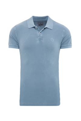 CAMP DAVID Polo aus Pique mit Used-Waschung Poloshirts