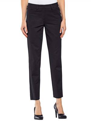Hose Passformnähte Verdeckter Reißverschluss,Knopf uni Slim Fit Baumwolle,Kunstfaser Stoffhosen