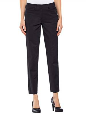 Hose Passformnähte Verdeckter Reißverschluss,Knopf uni Slim Fit Baumwolle,Kunstfaser Stoffhosen 2