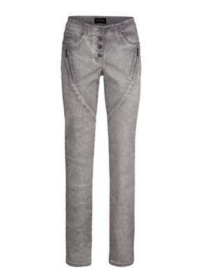 Jeans Knopf,Reißverschluss uni Slim Fit Baumwolle Jeanshosen