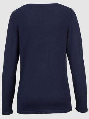 Pullover langarm uni Figurumspielend blickdicht Viskose Pullover 2