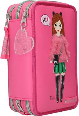 EBERHARD FABER Federmäppchen Pink - 24-teilig Gefüllt