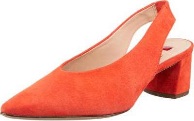 light orange pumps