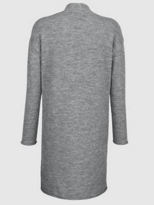 Strickjacke langarm uni Lässig blickdicht Kunstfaser Strickjacken