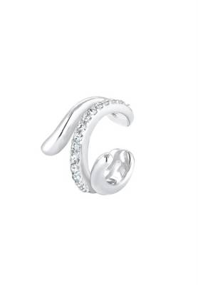 Elli Ohrringe Earcuff Twisted Swarovski® Kristalle 925 Silber Ohrringe 2