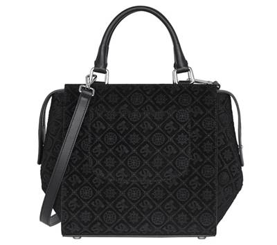 Lederhandtasche mit Marken-Prägung Handtaschen 2