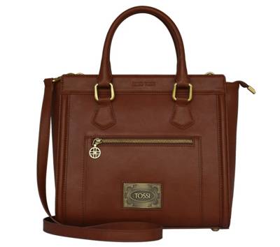 Silvio Tossi Lederhandtasche mit Spezialschutzschicht Handtaschen