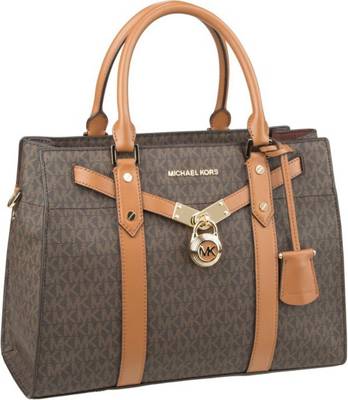 Michael Kors Handtasche Nouveau Hamilton Large Satchel MK Signature Handtaschen