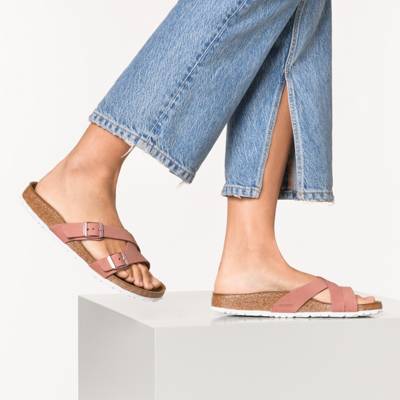 BIRKENSTOCK, Madrid Bf Lack Strawberry Ice Synthetik Schmal Pantoletten, rosa BIRKENSTOCK, Madrid Bf Lack Strawberry Ice Synthetik Schmal Pantoletten, rosa