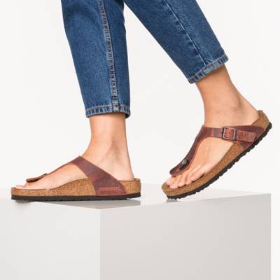 Gizeh Fettleder Weit Zehentrenner 2