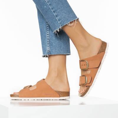 Arizona Nubuck Big Buckle Pantoletten 2
