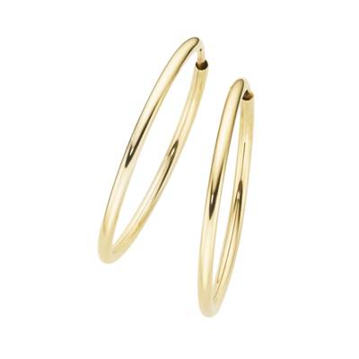 Luigi Merano Creolen hochglanz, Gold 585 Creolen