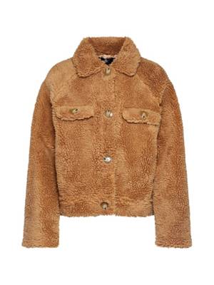 MISSGUIDED übergangsjacke crop borg trucker Übergangsjacken