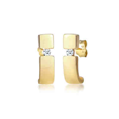 DIAMORE Ohrringe Stecker Elegant Diamant Geo (0.12 ct) 585 Gelbgold DIAMORE Ohrringe Stecker Elegant Diamant Geo (0.12 ct) 585 Gelbgold DIAMORE Ohrringe Stecker Elegant Diamant Geo (0.12 ct) 585 Gelbg