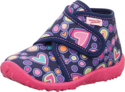 Baby Hausschuhe SPOTTY für Mädchen, WMS-Weite M3