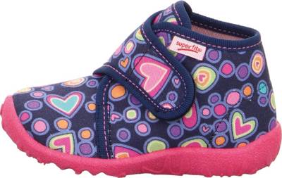 Baby Hausschuhe SPOTTY für Mädchen, WMS-Weite M3 2
