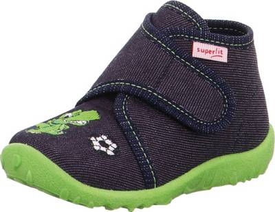 Baby Hausschuhe SPOTTY für Jungen, WMS-Weite M3