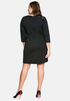 sheego Jerseykleid mit verspielten Spitzeneinsätzen Kleider 2