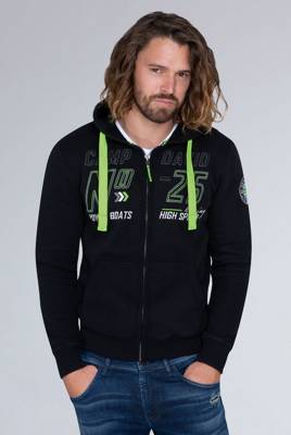 CAMP DAVID Hoodie Jacket mit Label-Applikationen Sweatjacken