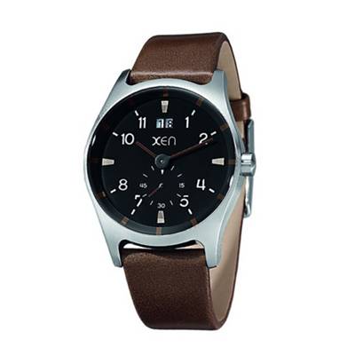 XEN Herrenuhr dunkelbraun XQ0213 Analoguhren