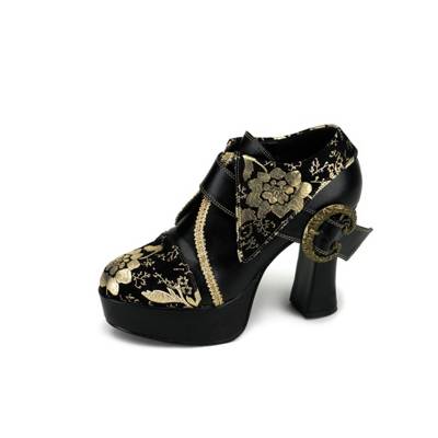 Demonia® Kostümschuhe Pirat Exotica Plateau-Pumps schwarz