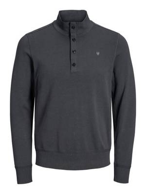 Jack & Jones Premium Rollkragenpullover Geknöpfter Rollkragen Pullover