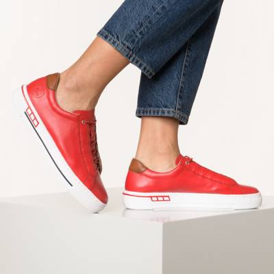 rieker, Rieker Damen Sneaker Glattleder in rot N5320 35 Sneakers Low, rot rieker, Rieker Damen Sneaker Glattleder in rot N5320 35 Sneakers Low, rot