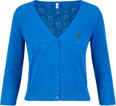 Logo Cardigan V-neck 3/4 Arm Sweatjacken