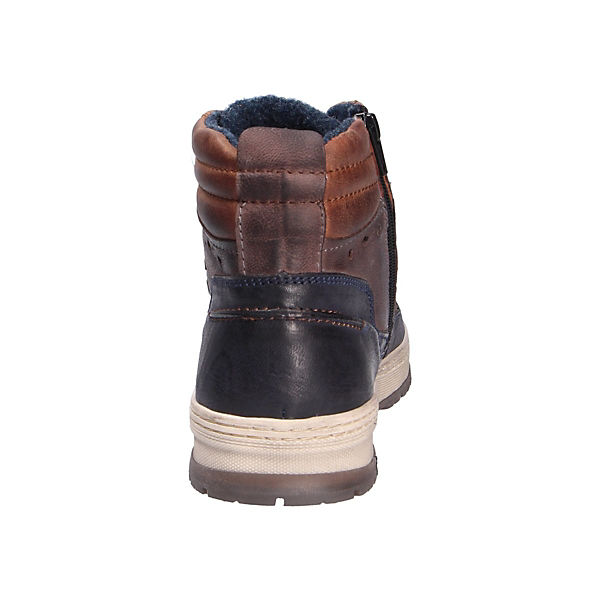 Schuhe Schnürstiefel bugatti Stiefel blau Schuhe Schnürstiefel bugatti Stiefel blau