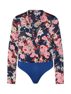 MISSGUIDED shirt floral plunge Langarmshirts